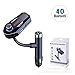 Produktbild FM Car Transmitter Wireless Bluetooth V4.0 with Dual USB Charging and Hands-Free Calling for Smartphones, Tablets, MP3 Players