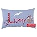 Produktbild hellblaurosa Namenskissen LENNY - Anker und Boot - Vichy Karo Blau von Crepes Suzette