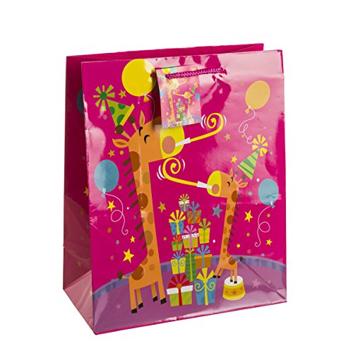 TSI 86314 Geschenkbeutel Tierparty, 12er Packung, Größe: Groß (32 x 26 x 13,5 cm) - 5