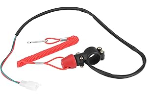 AKOZON stacca massa magnetico + 7/8 22 mm universale per manubrio moto Stop interruttore Fuoribordo con cavo impermeabile Start interruttore di ricambio accessorio