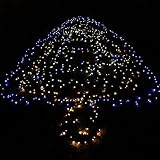 GDEALER LED Solar Lichterkette Weihnachten Decoration 22m 200 LED 8 Modes Wasserdicht für Outdoor Party, Haus Dekoration, Hochzeit, Weihnachten, Feier Festakt (Warmweiß) - 5
