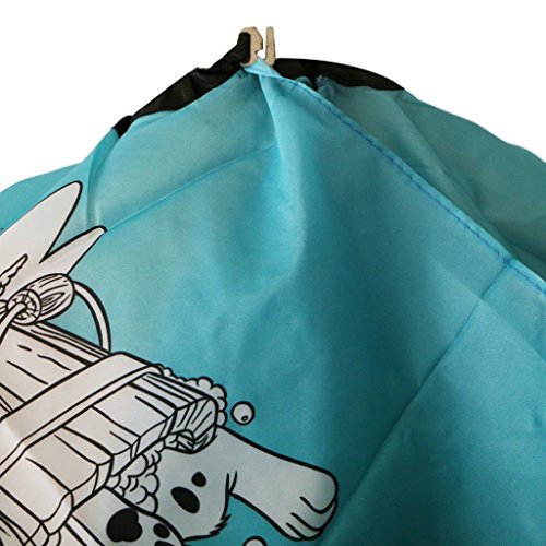 Kinder Haarschneideumhang / Friseur Hairstyling Schürze mit robustem Klettverschluss, Süßes Cartoon Muster - 6