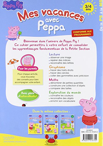 Book's Cover of Mes vacances avec PEPPA PS à MS- Cahier de vacances