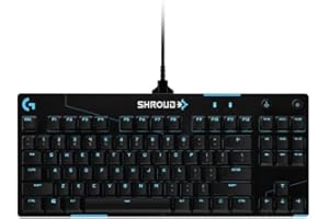 Logitech G PRO TKL Shroud Edition Mechanical Gaming Keyboard, QWERTY US International layout - Black