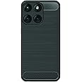 Amazon Brand - Solimo Moto Edge 60 Fusion 5G Back Cover | Back Case for Moto Edge 60 Fusion 5G | Carbon Fibre Rugged Armour (Black)