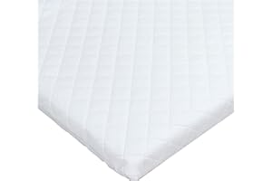 Luxe & Komfort Soft Cushy Cot Mattress Crib Sizes Next To Me Sizes 84 x 50/90 x 50/95 x 65 & 100 x 70 (90 x 50 x 5)
