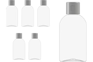 Gepack Pack de 8 botellas de plástico reutilizables de 50 ml ideales para viaje | creadas con material reciclado y energías renovables