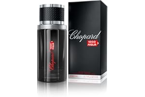 Chopard 1000Miglia 80 ml – Eau de Parfum pour Homme – Fragrance Fougère Oriental – Notes Addictives de Lavande, de Bergamote, de Violette, de Bois et de Grains de café – Flacon en Verre Noir