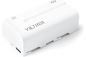 VILTROX NP-F550 Li-on Akku mit Typ-C Eingabe für 2200mAh 7.4V für Camcorder/LED Lichter/Monitore Kompatibel mit Sony NP-F970 F750 F770 F960 F550 F530 F330 F570
