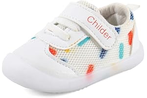 MASOCIO Unisex Zapatillas Bebé Niño Niña Zapatos Primeros Pasos con Suela Goma Antideslizante