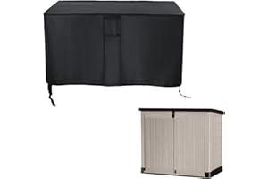 Hohong Cubierta de cobertizo de almacenamiento al aire libre para Keter Store It Out Pro, cubierta de cobertizo de jardín impermeable para almacenamiento de patio, fundas de cobertizo de bicicleta