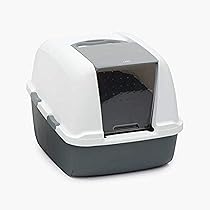Catit Magic Blue Litter Box Jumbo Kapali Kedi Tuvaleti 57x46 5x43 Cm Amazon Com Tr Evcil Hayvan Urunleri