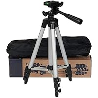 Tripod 3110 Smart Aluminium Adjustable Portable and Foldable Tripod Stand Clip and Camera Holder