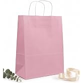 25x31x12 cm Pembe Renk Kağıt Hediye &Ccedil;antası 2&rsquo;li Set &ndash; Dayanıklı Hediye Paketleme &Ccedil;antası, Doğum G&uuml;n&uuml; ve &Ouml;zel G&uuml;nler İ&ccedil;in