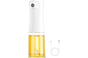 Secmote Elektrischer Ölsprüher zum Kochen, Öl Sprühflasche aus Glas, Öl Spray Hervorragende Zerstäubung, Sprüher für Luftfritteusen, Küchenhelfer Zubehör für Kochen, Salat, Backen, Grill
