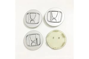 GNOXI 4 pièces Auto Cache Moyeux, pour Honda Civic XRV Lingpai CRV Binzhi 69MM Centre Roue Badge décoration Accessoires,E