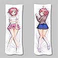 Xingbiyou Anime Dakimakura 50x150cm Doki Doki Literature Club Hugging Body Pillow Cover Case Double-Sided Print (Natsuki B)