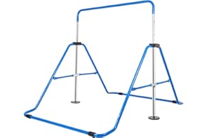 TESUGN Gymnastik Turnreck, Kinder Gymnastikstange Höhenverstellbare horizontale Stangen Faltbar Gymnastik Junior Training Bar für Zuhause & Fitnessstudio