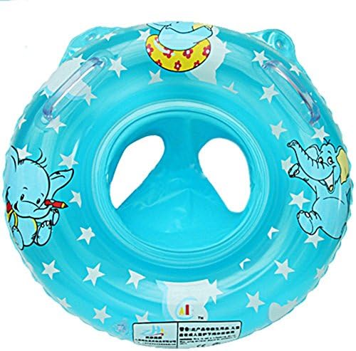 YL Story Baby Toddler Swimming Ring Cartoon Elephant Safety Aid Float Seat Ring Blue