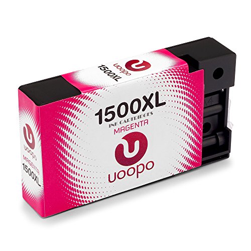 Uoopo Kompatibel Ersatz für Canon PGI-1500XL Tintenpatronen, Hohe Ausbeute Multipack Patrone Verwenden für Canon Maxify  MB2350 MB2050 MB2300 MB2000 MB2150 MB2755 MB2155 MB2750 Drucker, Packung mit 4 (1 Schwarz, 1 Cyan, 1 Magenta, 1 Gelb) - 4