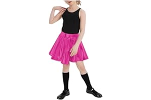 P&R DANCEWEAR LTD Ladies and Childrens Metallic Foil Skirt - Perfect for Party, Dance- Versatile Use