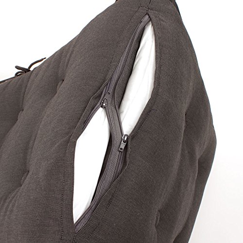 PL42: AUFLAGE „CALAIS“ FÜR NIEDERLEHNER 99 x 49 CM ANTHRAZIT - 3