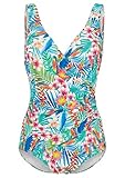 U-förmiger Rückenausschnitt Felina Badeanzug mit Schale 5206293 Jungle White Hawaii 54B