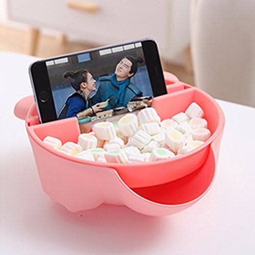 Storage Box Practical, TUDUZ Multifunctional Food Grade Plastic Creative Shape Bowl Perfect For Seeds Nuts And Dry Fruits Storage Box (Pink)
