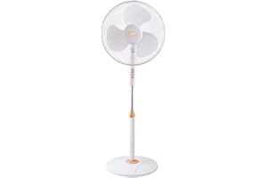 ZEPHIR Vinco 70708 stabile Ventilatore a piantana con base tonda bianco ed arancio 45W