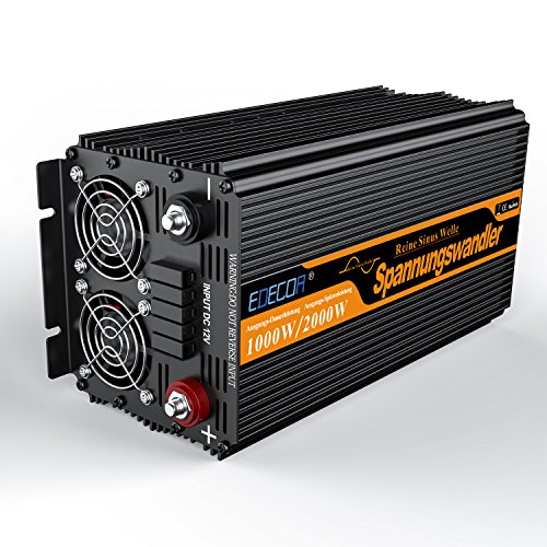 spannungswandler reiner sinus 1000 2000W wechselrichter 12V 230V LCD power inverter - 2