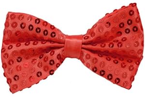 TrendandStylez Pailletten Fliege 15 Farben Rot Schwarz Silber Pink Gold Türkis Blau Lila Grün Gliter 9 x 12cm