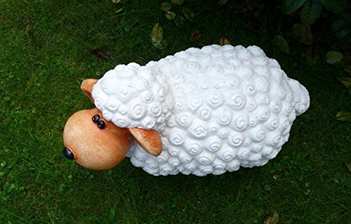 Dekofigur Schaf Oli braun natur bunte Schafe Tier Figuren für Haus und Garten - 6