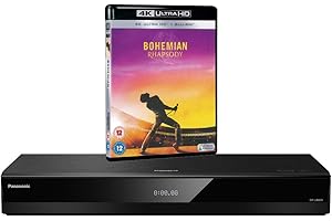 PANASONIC BUNDLE Panasonic DP-UB820 MULTIREGION for DVD Blu-ray Player Bundle with Bohemian Rhapsody Ultra HD 4K Blu-ray Disc