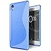 Produktbild Sony Xperia E3 Hülle, Conie Mobile Ultra Slim Backcover Schutzhülle TPU Silikon Rückschale Cover in Blau