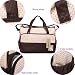Fafada 5pcs Multifunctional Mummy Handbag Baby Changing Bag Travel Holiday Hospital Nursing Set Diaper Mat Bottle Food Holder Coffee