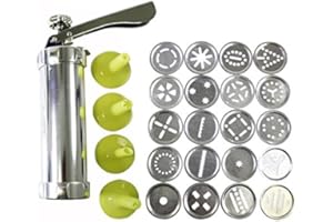 OFKPO Cookie Decorazione Pistola con 20 Dischi in Alluminio