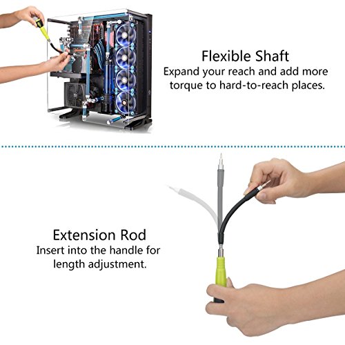 53-in-1 Präzisions Schraubenzieher Werkzeugkasten Torx Kreuzschlitz und Slotted Repair Set Mechanik für PC Notebook Smartphone und andere elektrische Produkte - 5