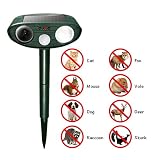 Répulsif Ultrason, Focuspet Répulsif Solaire Répulsif Ultrason Non Réglable Répulsif Chat Répulsif à Ultrasons et Lumière Flash pour Chien Chat et D’autres Animaux Résistante aux Intempéries Chat Répulsif Animaux Electronique