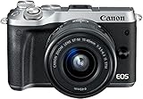Canon EOS M6 Systemkamera (24,2 Megapixel, 7,62 cm (3 Zoll), APS-C CMOS-Sensor, DIGIC 7 Bildprozessor, Full-HD) Kit inkl. EF-M 15-45mm 1