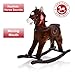 Heritage Deluxe 68cm Rocking Horse With Sounds & Moving Mouth Dark Brown