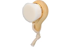 JONLAKI Brosse Faciale, épurateurs Exfoliants pour le Visage avec Manche en Bois, Brosse Faciale avec Poils en Fibres Douces, Brosse Faciale Manuelle en Bois pour le Démaquillage des Soins de la Peau