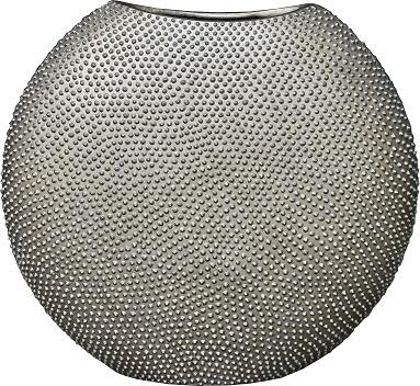 Vase - Oval - Material: Fiberstone - Durchmesser 40,5cm - Höhe 37cm - Farbe: Bronze - Hochwertiges Dekostück