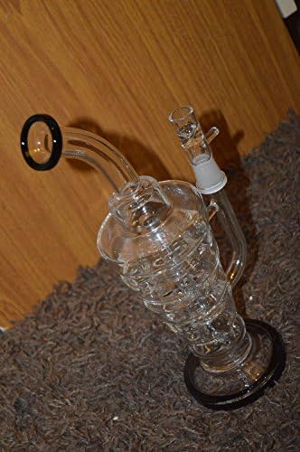 Small Mini Glass 28cm Scientific 5 Round Cylinders Links Central Tube Honeybee Diffuser Percolator Bulb Rig Airflow Dab Tubes Glass Water/Pipe/Bong/Sisha/Hookah