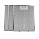filtro campana extractora bosch Pack 3 filtros campana extractora 300x250 Compatibilidad: Revisar la segunda imagen y verificar que las medidas del filtro coinciden con las de sus filtros actuales Repuestos de alta calidad 100% aluminio y acero inoxidable, se puede lavar en el lavavajillas.