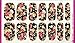 84Pcs / 6 Premium Sheets- Love Nest Nail Art Tips Stickers False Nail Design Manicure Decals Nail Art Water Nail Art Decal / Tattoo / Sticker (Series 1) …