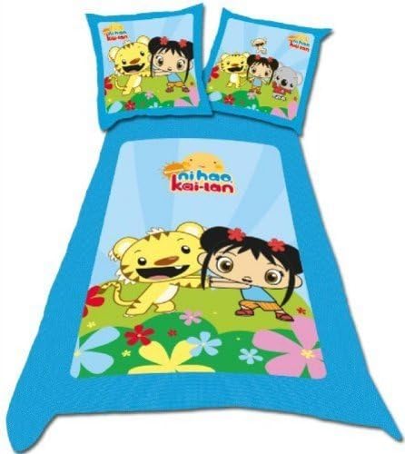 Belltex 444–Kai-Dbo1 Nihao Kai Lan Bedding Set Blue 200 x 140 x 65 CM