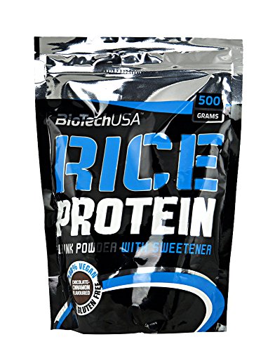 BioTech Rice Protein Suplemento, Sabor Chocolate y Canela - 500 gr