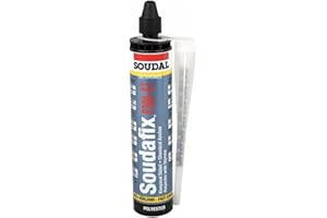 BC PROFILES Soudal Soudafix P300-ST Resin Polyester Based Chemical Anchor - Easy to Use - Pressure Free and Fast Curing - Slight Odor - 300ml - Dark Grey