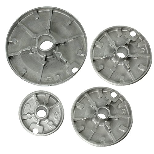 SPARES2GO Universal Oven Cooker Hob Gas Burner Crown Flame Cap Small, 2