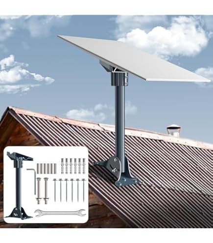 NEWHE Starlink Satellietantenne Wandhouder - Dakbeugelset compatibel met Dishy V2 voor satelliet internet